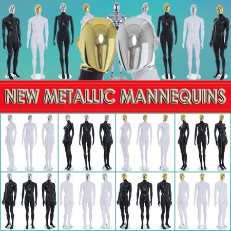 New Metallic Face Mannequins