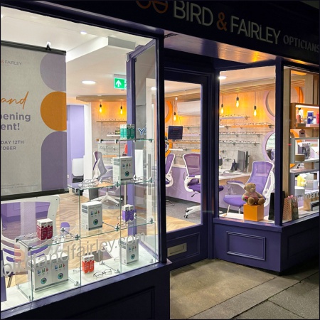 Shop Fittings For Bird & Fairley Opticians - Great Dunmow