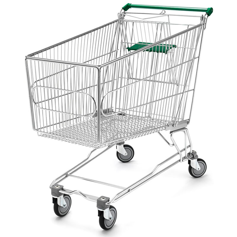 kaping Economie Rendezvous Large Supermarket Trolley (180L Or 240L) | Shop Fittings & Slatwall Panels  - Uni-Shop