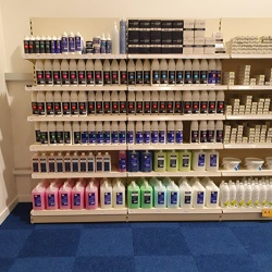 Capital Hair & Beauty Aberdeen - Retail Wall Shelving