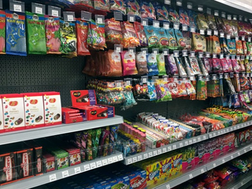 Shop Shelving Peg Wall for Hadar Kosher Supermarket in Edgware