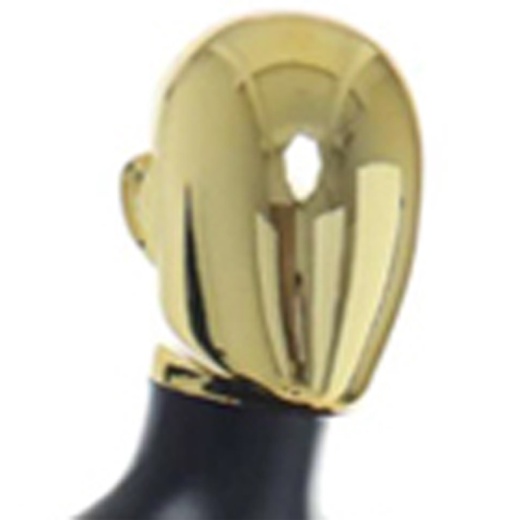 Uni-Shop - Female Gold Egg Head Mannequin Matt Black