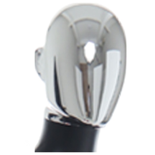 Uni-Shop - Female Chrome Egg Head Mannequin Matt Black